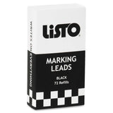 Listo Marking Pencil Refill, 1 Count (Pack of 72), 72 per Box