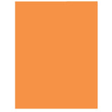 Pacon Corporation 104318 Neon Bond Paper, 24 lb., 100 Sheets, 81/2Inch x11Inch , Neon Orange
