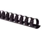 GBC Binding Spines/Spirals/Coils, 5/8 Diameter, 125 Sheet Capacity, CombBind, Black, 100 Pack (4000092)