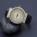 5110352, Plaltial Bling Leather Watch