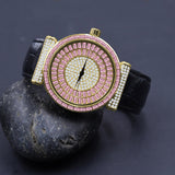 51103550, Plaltial Bling Leather Watch