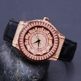 51103633, Conspicious Bling Leather Watch