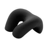 Trendivibe Travel Pillow Ergonomic Headrest Napping Pillow For Office Sleeping Car Black