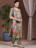 Libas Women'S Poly Crepe Kurta Set (36958 Grey M