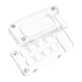 LALAFINA Portable Mini Watercolor Palette Acrylic Paint Mixing Tray for Travel Transparent Painting Box for Artists and Painters