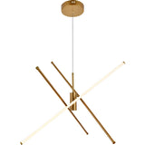 Living District Sonya 3-Light Modern Aluminum Pendant In Gold