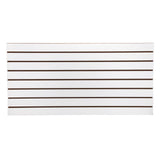 SSWBasics 4ft x 2ft Horizontal White Slatwall Panels Easy Organizer (24H x 48L) - Pack of 2 - Streamline Your Space with Effortl