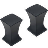 FDXGYH 2 Pcs Finial Caps Knob Lamp Shade Decorations Finials for Lamp Shade Black Harp Lamp Finial Knob with 1/4-28 Base