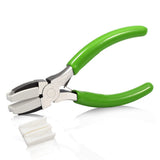 SPEEDWOX Double Nylon Jaw Pliers 5 Inches with Extra Nylon Jaws Wire Straightener Pliers with Double Leaf Spring Jewelry Making