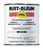 RustOleum Cold Galvanizing Compound Flat 1 Quart