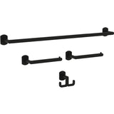 Franklin Brass GRNV64-MB Granville 4-Piece Bath Hardware, Matte Black