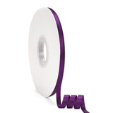 3/8 x 50Yds Purple Double Faced Satin Ribbon,High Density Solid Color Ribbon,Great for Crafts,Gift Wrapping,Sewing,Wedding&Chris