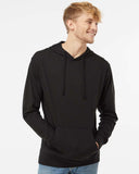 Independent Trading Co. Lightweight Hooded Pullover T-Shirt - Black, Xl