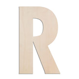 MGTECH 17 Inch Large Wooden Letter R, 1/4 in Thick Big Wood Letter for Crafts and Wall Decor