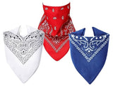 Paropkar Bandana Face Mask Cover Men And Women Paisley Cowboy Headband Scarf Wristband Novelty Double Sided Print 100% Cotton Ha
