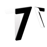5 Inch Self Adhesive House Numbers, Black Acrylic House Address Numbers Letters, Modern Adhesive Mailbox Door Number Letters for