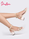 Shoetopia Women'S Heel-504 Heeled Sandal-6 Kids Uk (Heel-504-Cream)-Eu39,Cream,6,B0D4JTMWGH