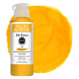 DA VINCI PAINTS Professional Artist Fluid Acrylic Paint, Diarylide Yellow, 4oz