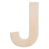 MGTECH 12 Inch Large Wooden Letter J, 1/4 in Thick Big Wood Letter for Crafts and Wall Decor