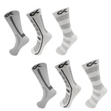 Xjarvis Rome Men'S Solid Calf Crew Combed Full Length Cotton Formal Socks Odour Free & Breathable Running Cycling & Gym Ideal For Home Office Wear Free Size (White),Pack of 6,,B0CQG6GSPF