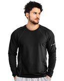 Noble Monk Mens Polyester T-Shirt Crew Neck Regular Fit Gym Clothes, Black/White, S