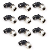 Push to Connect Air Fittings 1/4 inch OD Tubing x 1/8 Npt Elbow Air Line Quick Connect Fittings Male Threaded 90 Degree Push in