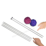 HimmuS Fashion Hub Large Size Aluminium Knitting Needle Combo No 9 Single Sided, Pair Of 2 (Length35Cm) (Cold Headed) And No 1