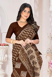 Tamaira Fashion Women'S Plain Cotton Saree (2499_Coffee