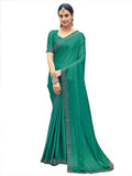 Satrani Womens Silk Saree (3431S286N_Rama Green)