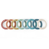 Itzy Ritzy Linking Ring Set; Set of 8 Braided, Rainbow-Colored Versatile Linking Rings; Attach to Baby's Car Seat, Stroller & Ac