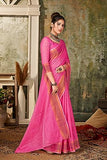 Lymio Saree For Women (Rachitaa) (Pink)