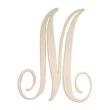 Cursive Wooden Letters for Wall Decor 14 Inch Large Wooden Letters Unfinished Monogram Wood Letter Crafts Alphabet Sign Cutouts