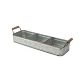 Gondula 3 Slot Galvanized Caddy