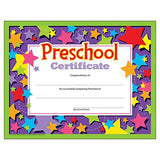 Preschool Certificate 30/Pk Learning Materials Incentives & Motivators T17006 Trend Enterprises Inc.
