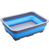 Collapsible Dish Pans for Washing Dishes - Space-Saving Multiuse Foldable Sink Tub (14.5'' L x 10.5'' W) - 2.6 Gal (10L) Kitchen