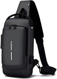 Aamezing Products Sling Bag For Men Stylish Crossbody Backpack For Men & Women, AntiTheft Chest Bag With Usb Charging Port, Mes