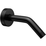 YASFEL Black Shower Arm 6 Shower Extension Arm Pipe with Flange and Teflon Tape for Shower Head & Handheld Shower Head(SUS 304,