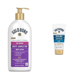 Gold Bond Age Renew Crepe Corrector Body Lotion, Replenishing & Smoothing Formula, 14 oz. & Healing Hand Cream, 3 oz., With Aloe, Moisture That Lasts Through Handwashing