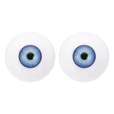 PATIKIL 30mm Doll Eyes,1 Pair Realistic Acrylic Eyes Plastic Half Eyeballs for Dolls Masks Halloween Props Art Craft, Light Blue