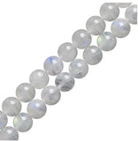 180pcs Adabele Natural Blue Flash Moonstone Healing Gemstone 4mm (0.16 inch) Small Round Beads Gem Stone Spacer for DIY Craft Je