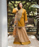 Anni Designer Women'S Rayon Viscose Straight Printed Kurta With Pant & Dupatta (Farista Yellow_Xl_Yellow_X-Large),Yellow,XL,Rayon,Western,