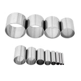 12PCS Stainless Steel Clay Cutter Round Circle Shape Cutter Ceramics Dotting Baking Ring Mold Cutter for Polymer Clay Pottery Ha