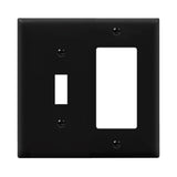 ENERLITES Combination Toggle Light Switch/Decorator Light Switch Plate, Double Switch Wall Plate, Standard Size 2Gang 4.50 x 4
