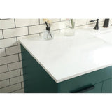 Elegant Decor Indoor Modern Under Sink Bathroom Fixtures Storage Organizer Cabinet 24 Inch Single Bathroom Vanity - Teak