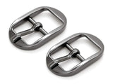 CRAFTMEMORE 4pcs 1/2, 5/8 Belt Buckle Single Prong Oval Center Bar Buckles for Belt Purse Making Accessories SC60 (1/2 Inch, G