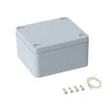 LeMotech Aluminum Alloy Metal Junction Box IP67 Waterproof Dustproof Small Electrical Box Outdoor Universal Enclosure Grey 2.5x2