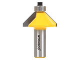 Yonico Chamfer Router Bits Edge Forming 45 Degree 1/2Inch Shank 13906