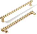 khtumeware 10 Pack 7-1/2 Inch(192mm) Brushed Gold Cabinet Pulls Kitchen Cabinet Hardware for Cupboard Drawer Pulls Dresser Handl