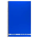 Top Flight Boss Poly Cover 3-Subject Wirebound Notebook, 108 Sheets, College Rule, 9.5 x 6 Inches, 1 Notebook, Cover Color May V