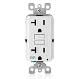 Leviton GFCI WeatherResistant Outlet, 20 Amp, Self Test, Non TamperResistant with LED Indicator Light, Outdoor Locations , GFW
